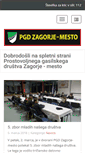 Mobile Screenshot of pgdzagorje-mesto.si